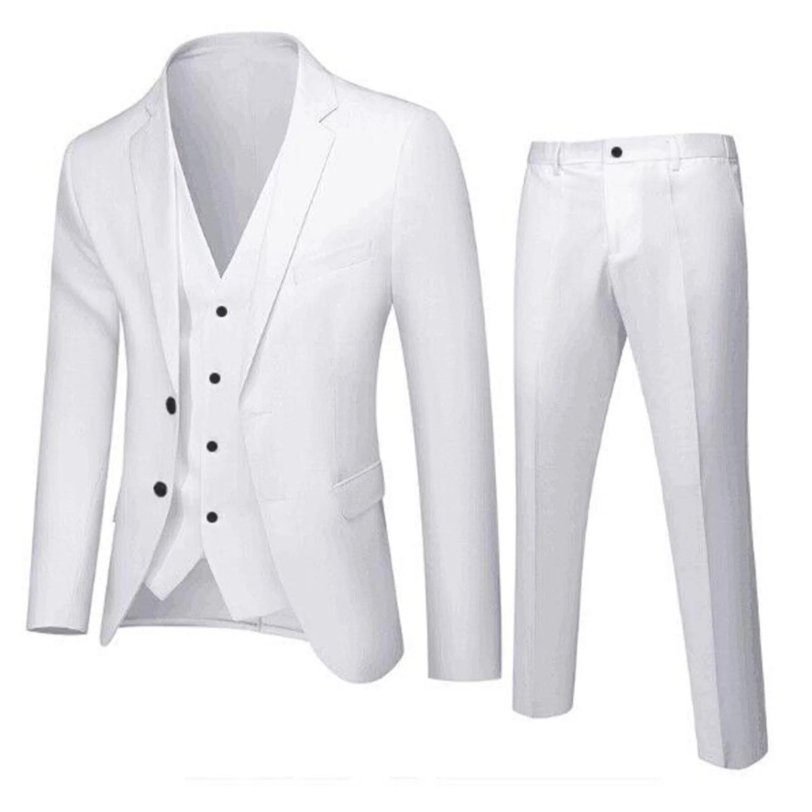 Men's Slim Fit 3-Piece Suit Set