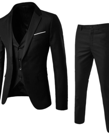 Men's Slim Fit 3-Piece Suit Set