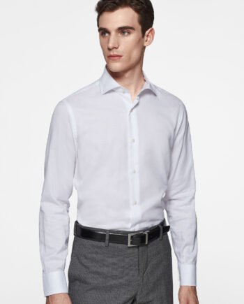 Textured cotton shirt
