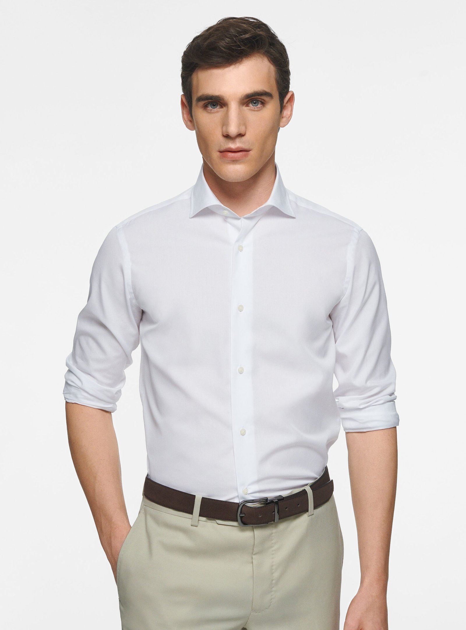 Cotton shirt fil a fil