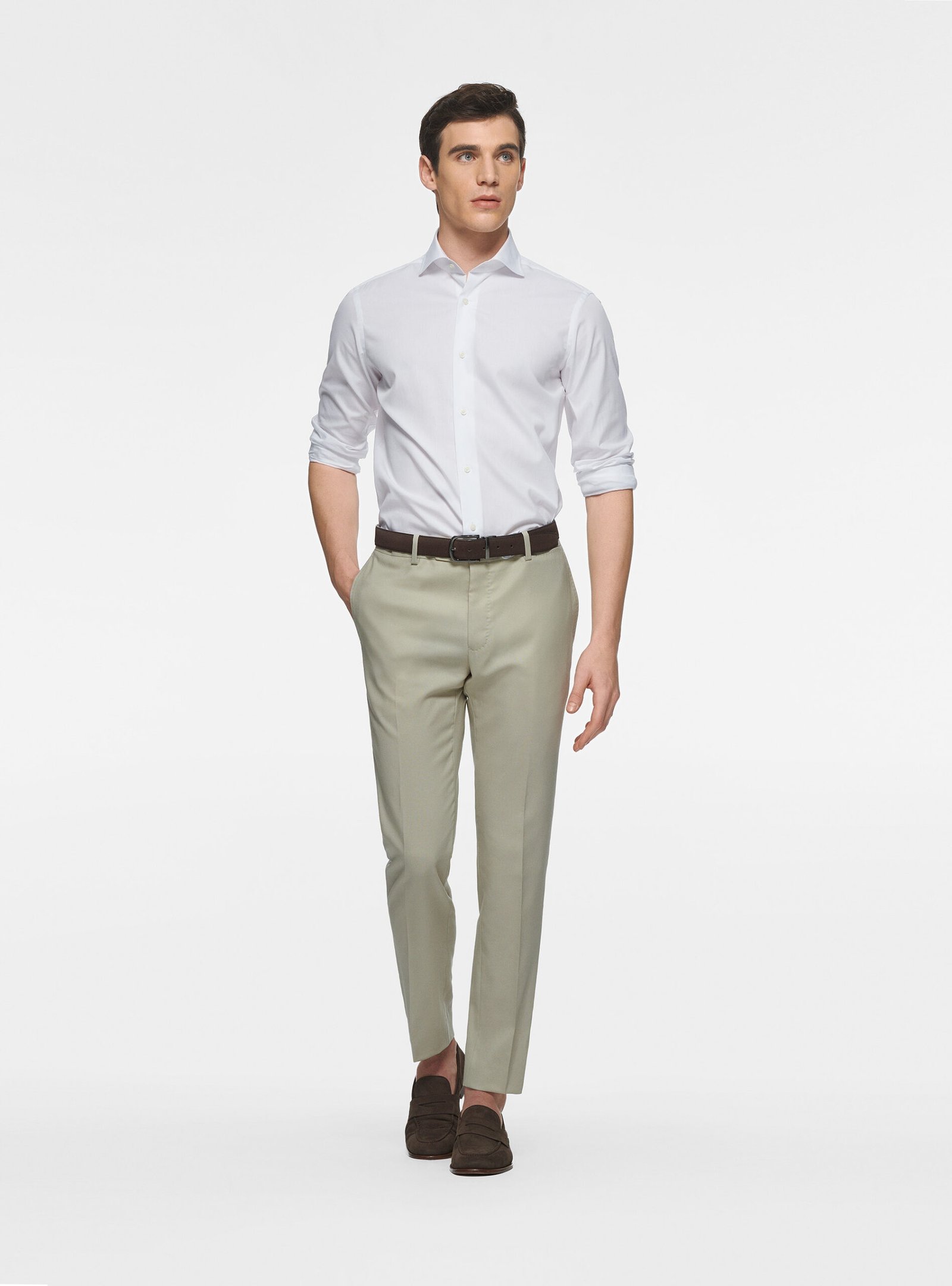 Cotton shirt fil a fil