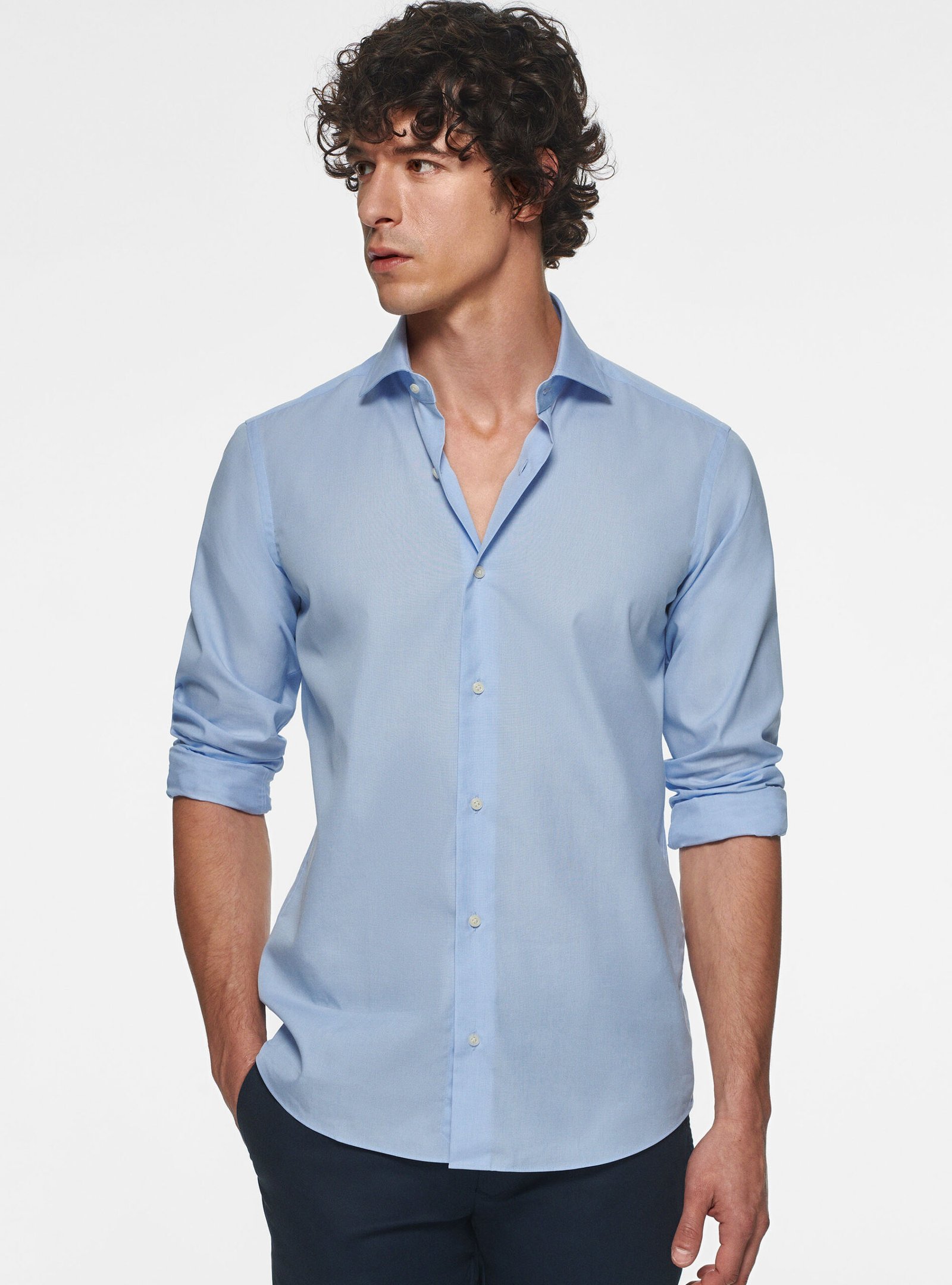 Cotton shirt fil a fil