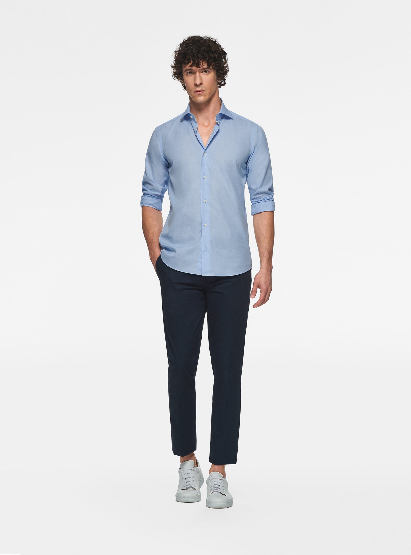 Cotton shirt fil a fil