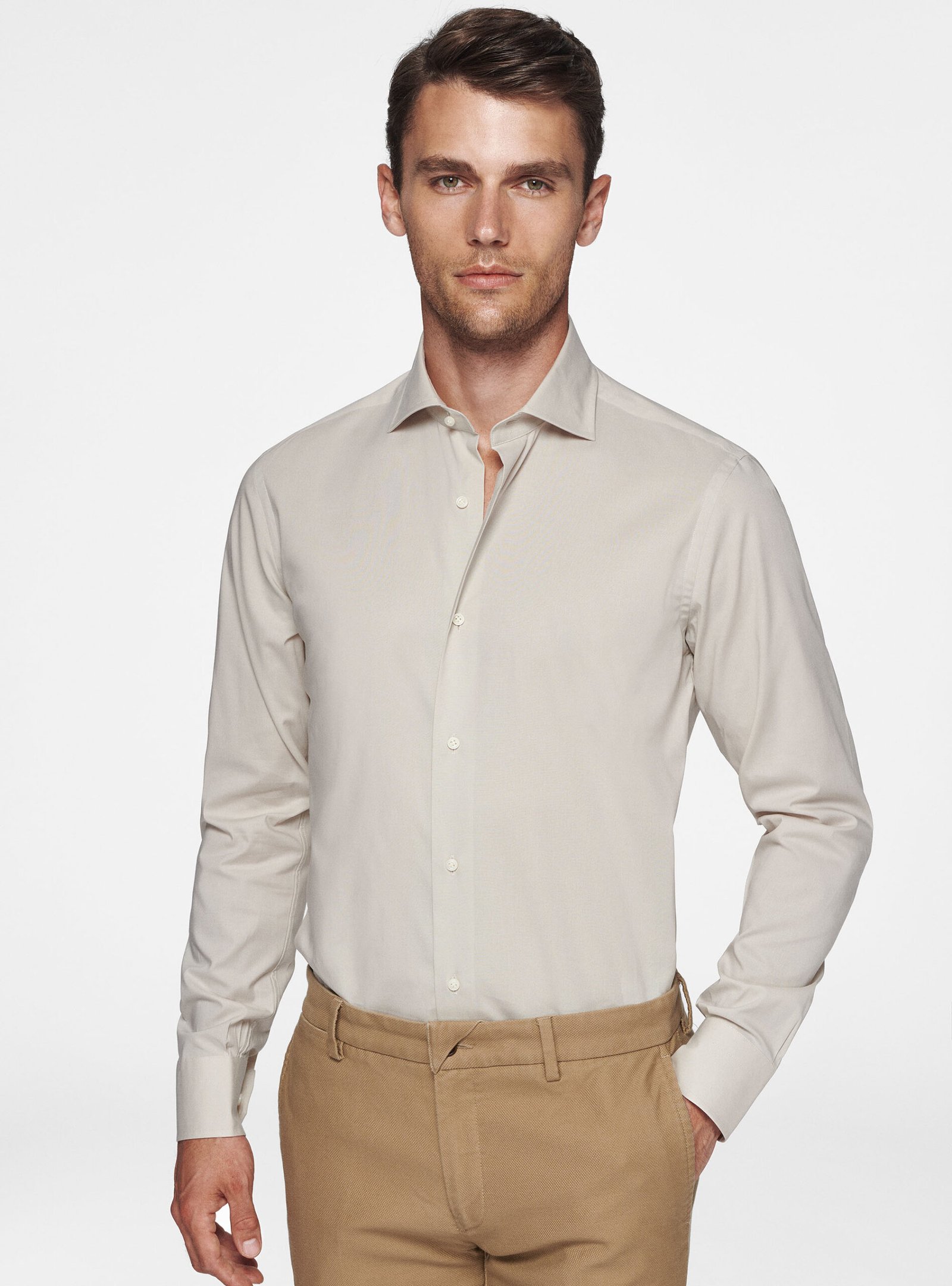 Cotton shirt fil a fil