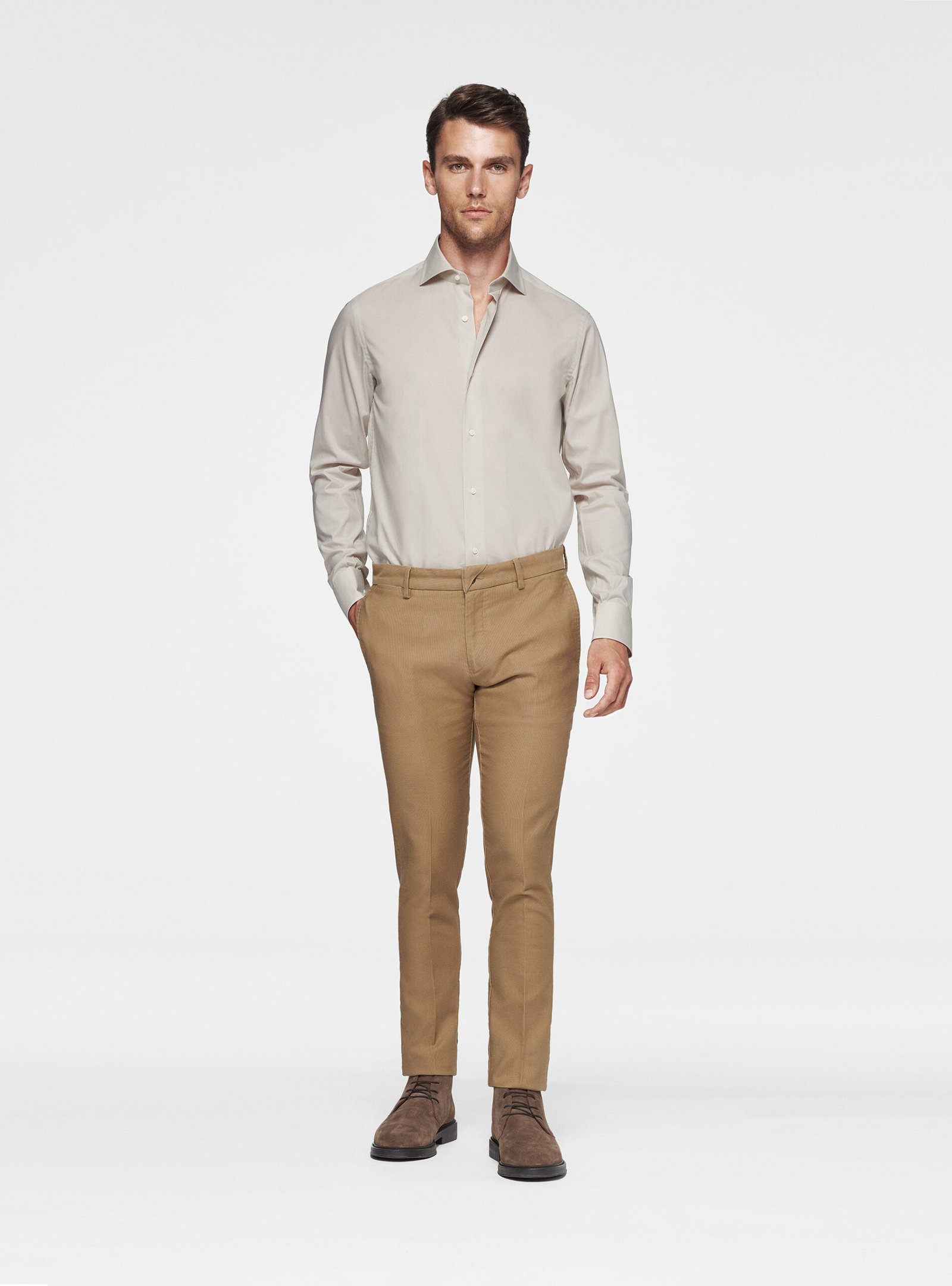 Cotton shirt fil a fil
