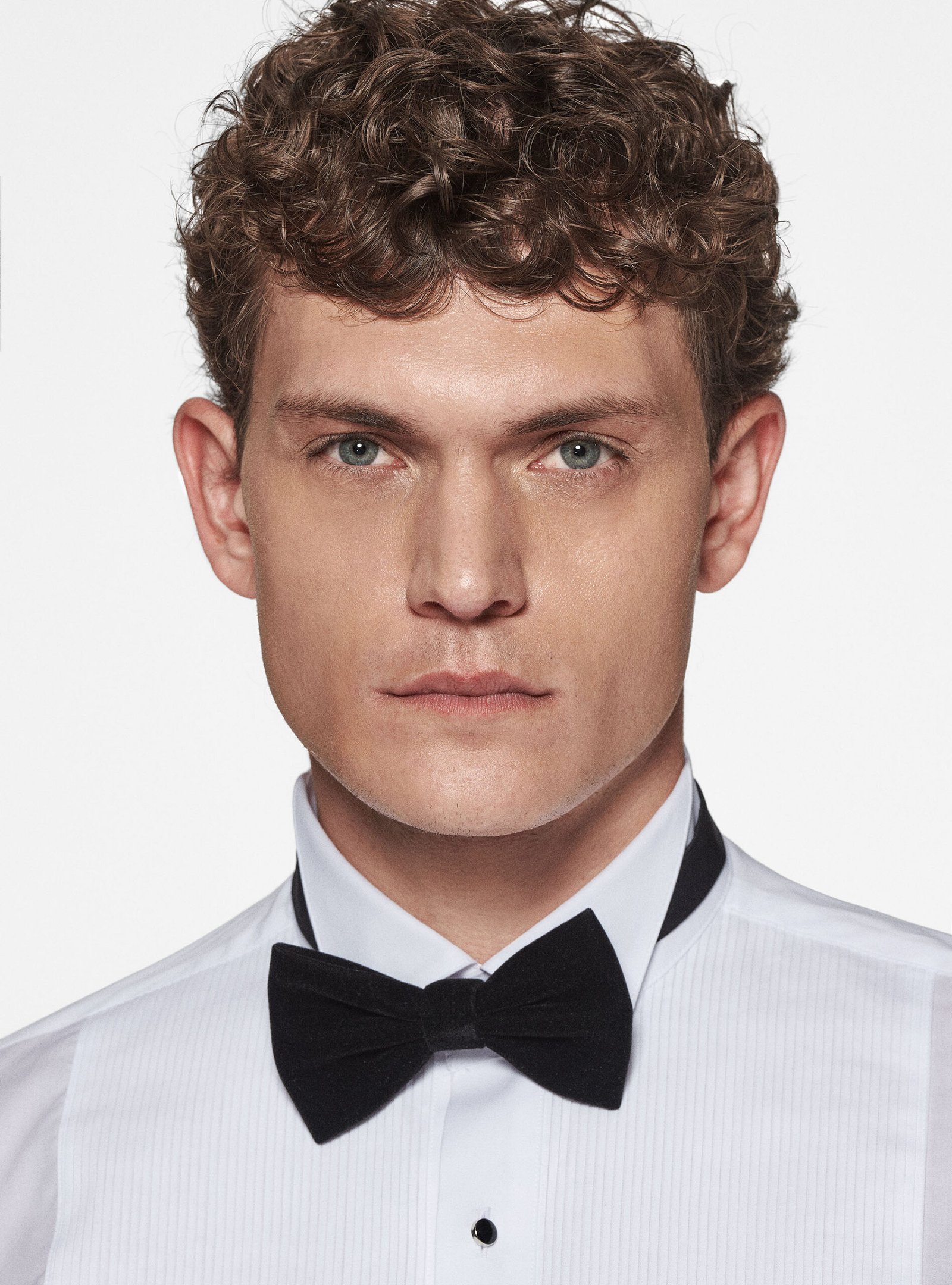 Stretch poplin diplomatic smoking shirt