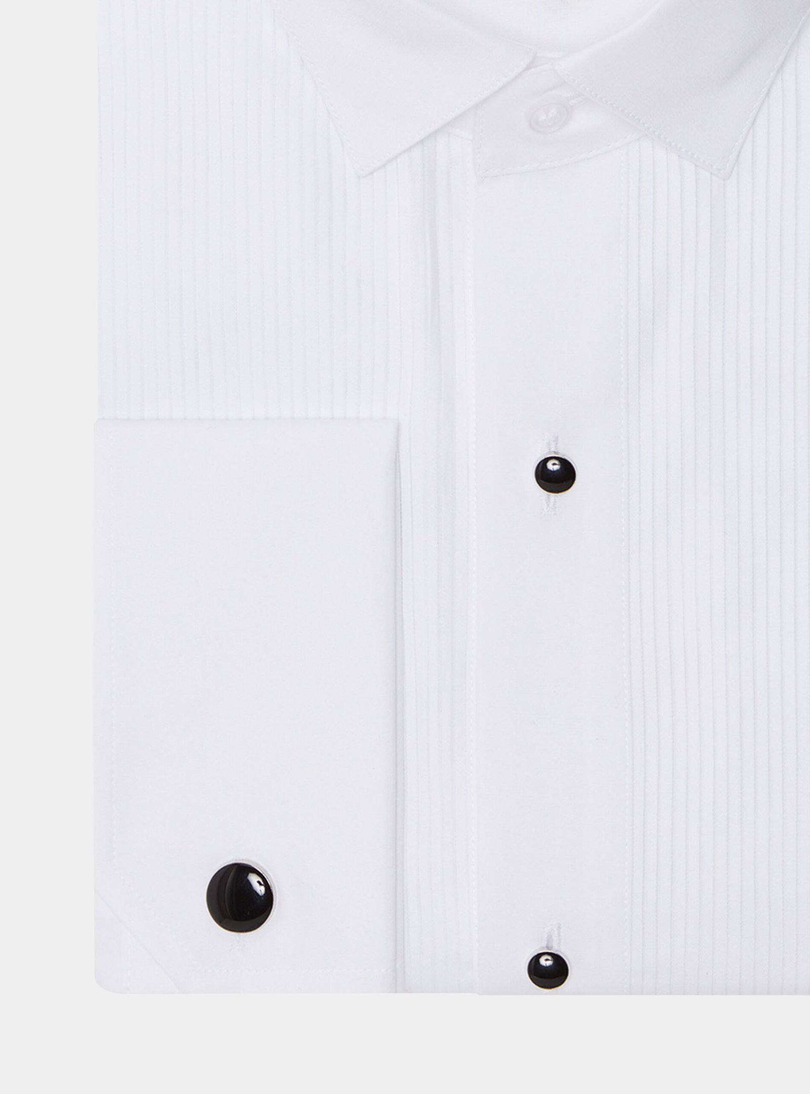 Stretch poplin diplomatic smoking shirt