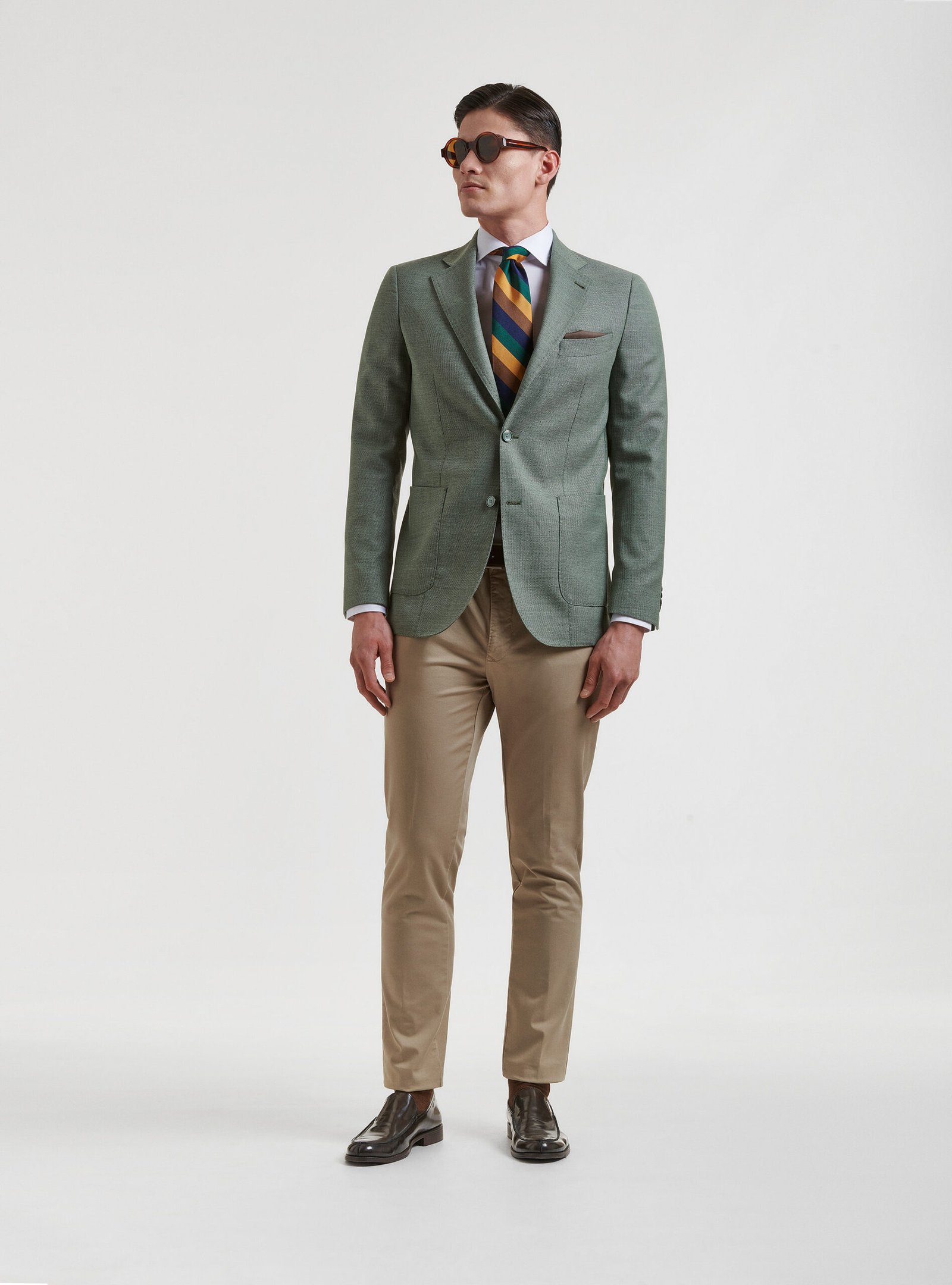 Pure wool hopsack blazer Vitale Barberis Canonico