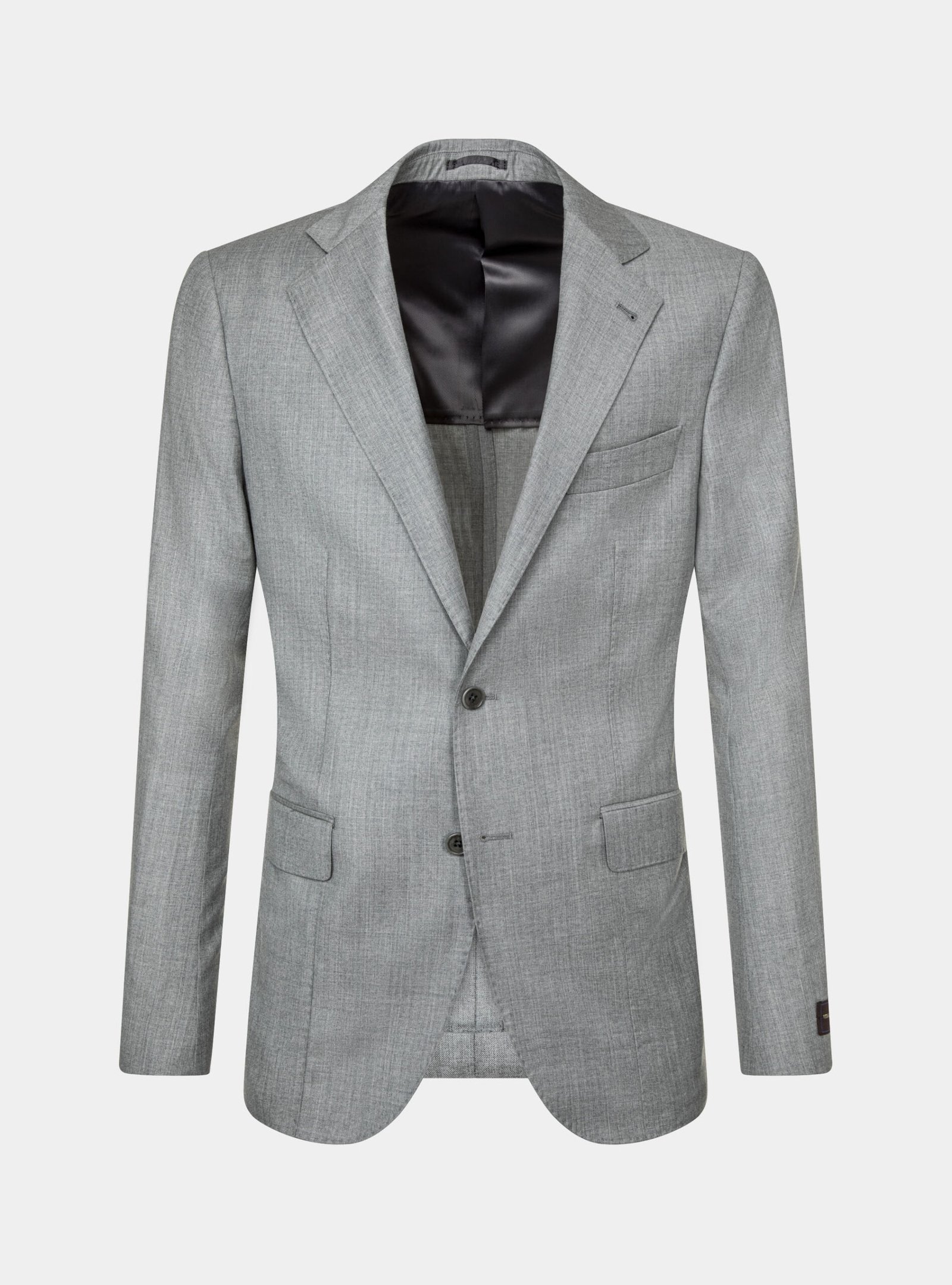 Light gray suit in 110s pure superfine wool