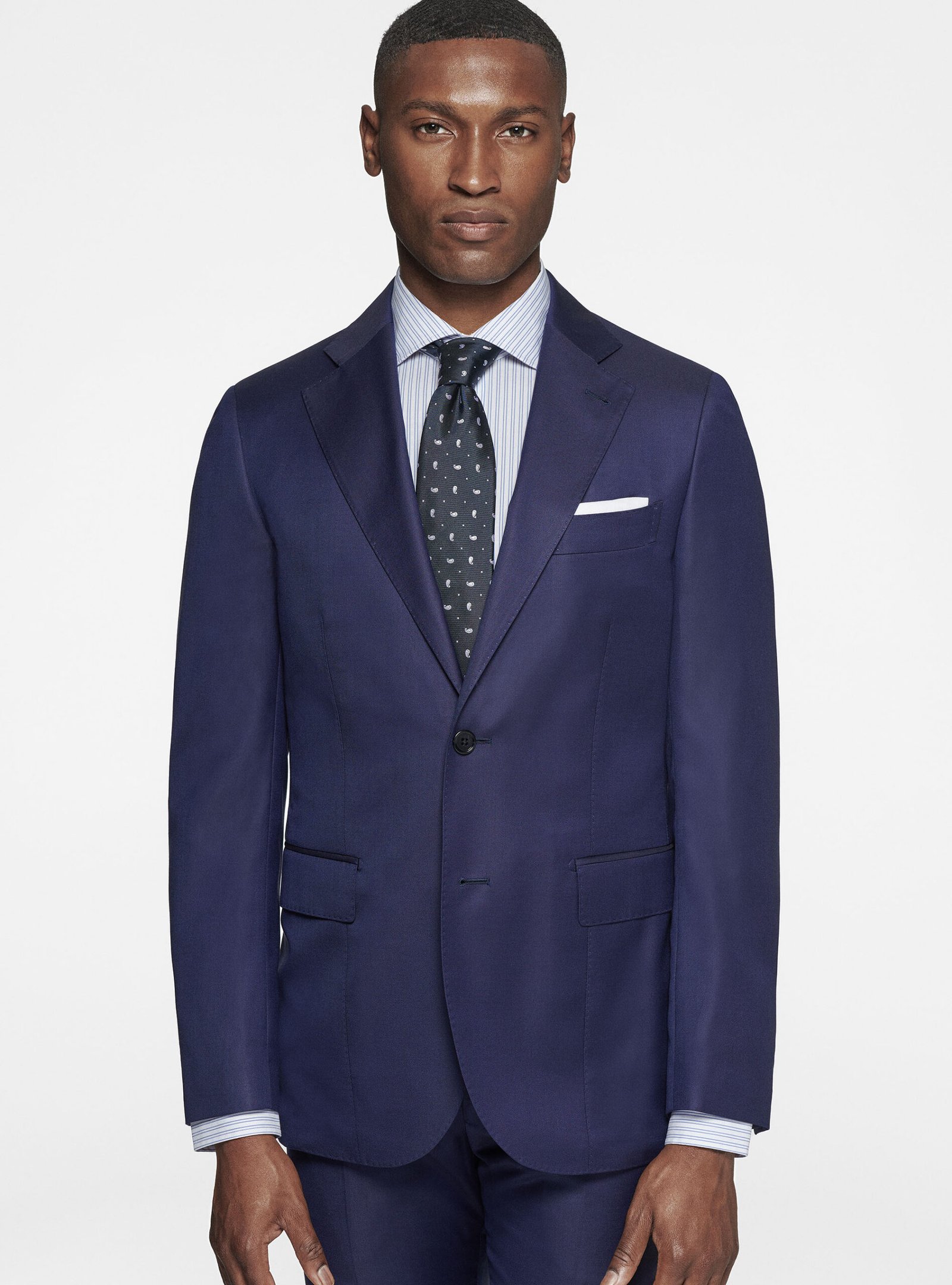 Light gray suit in 110s pure superfine wool