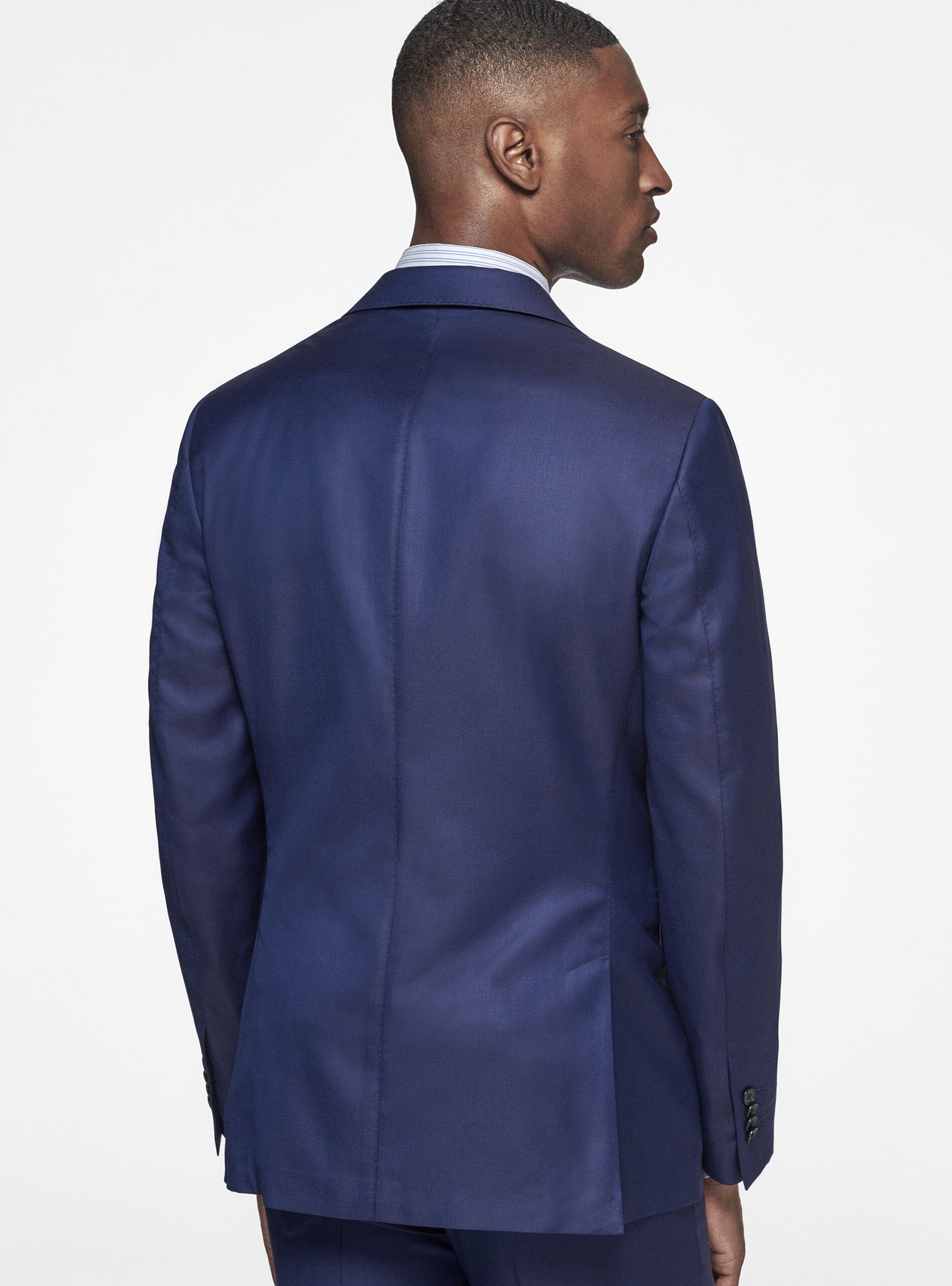 Light gray suit in 110s pure superfine wool