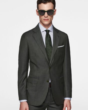 Light gray suit in 110s pure superfine wool