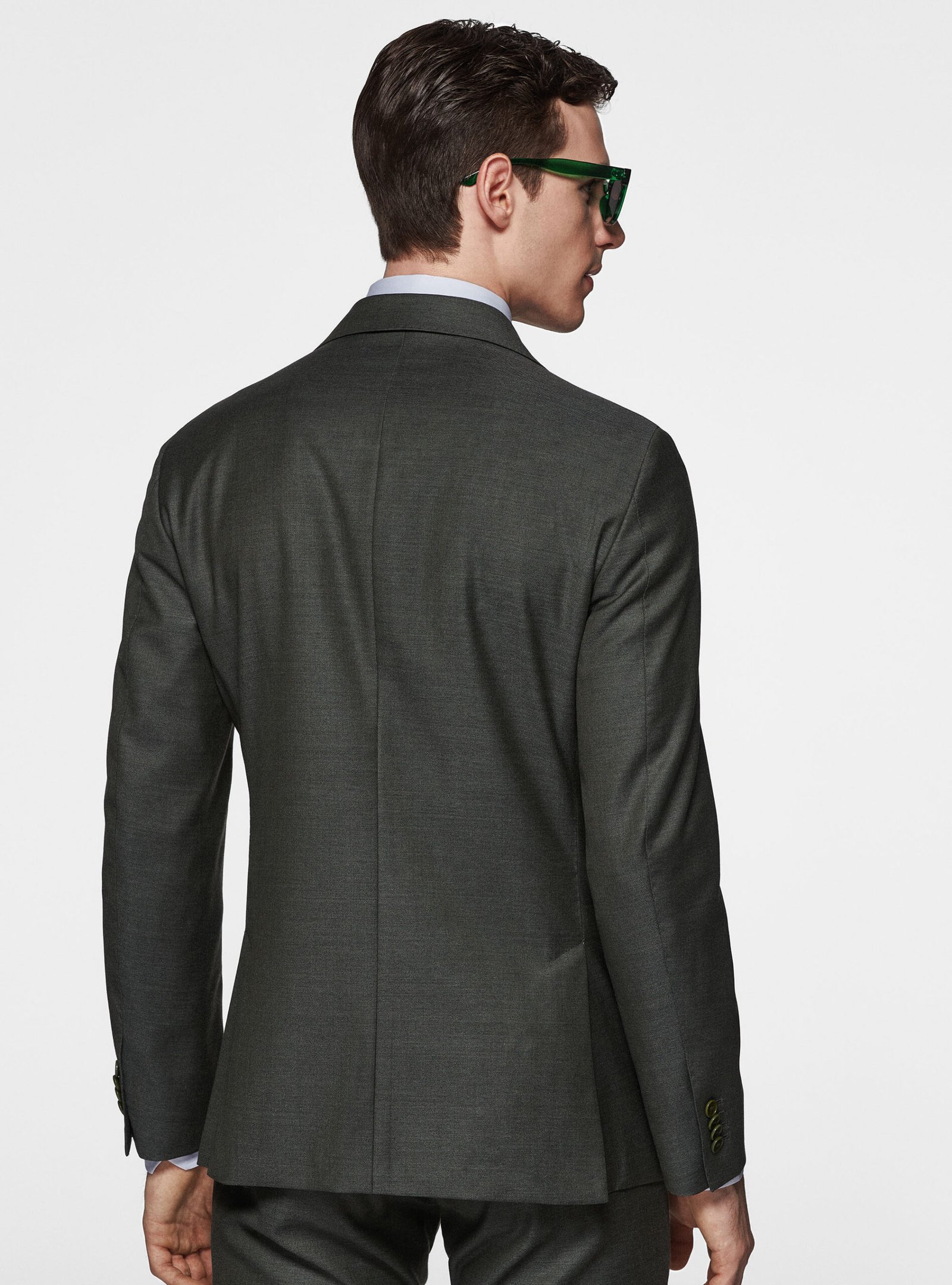 Light gray suit in 110s pure superfine wool