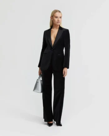 Trixie Velvet Tuxedo Jacket